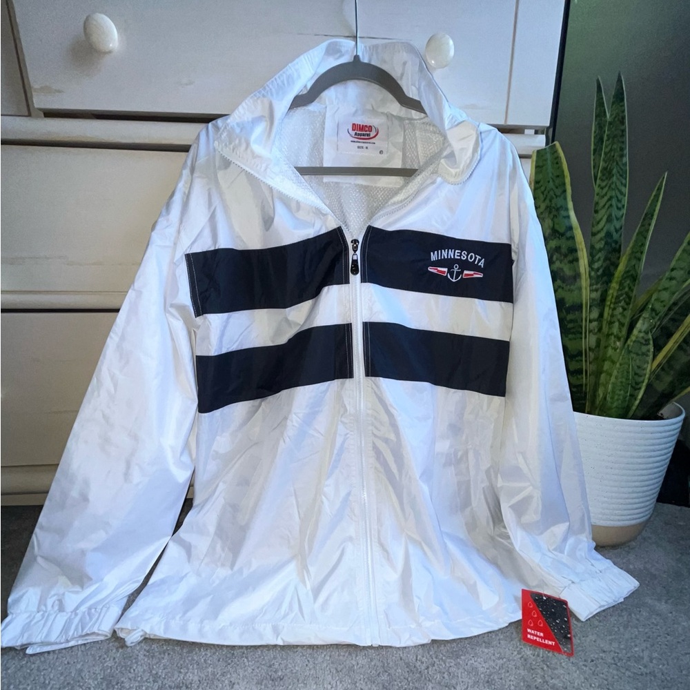 NWT DIMCO Mens  Hooded Water Repellant Minnesota Windbreaker XL